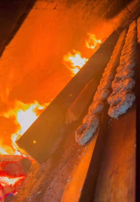 Wood fire